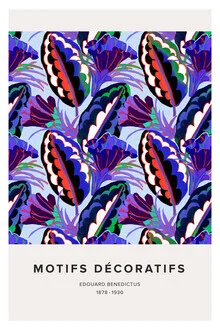 Édouard Bénédictus: Art Deco floral pattern variation 4 - Fineart photography by Art Classics