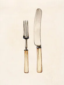 Illustration by Vintage Collection: stylish cutlery arrangement