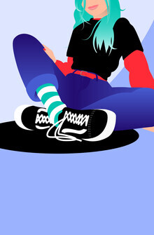 Pia Kolle, Grunge Girl mit Vans (Deutschland, Europa)