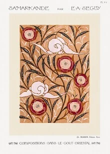 Wall art by Art Classics: floral pattern in Art Nouveau with soft colors