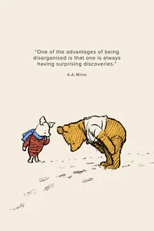 Wall art by Vintage Collection: charming illustration of Winnie the Pooh and his adventures.