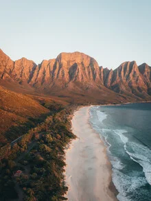 Wall art by Philipp Heigel: sunset over a South African beach