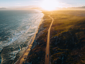 André Alexander, South African coastline while sunset