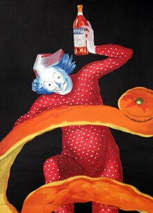 Wall art by Leonetto Cappiello: retro advertisement for Bitter Campari in vibrant colors