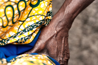 Lucía Arias Ballesteros, Detail. Woman singing - Asotwe village  (Ghana, Africa)