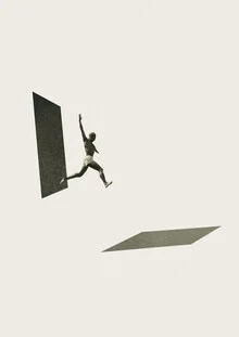 Illustration by Maarten Leon: beige collage in a minimalist style