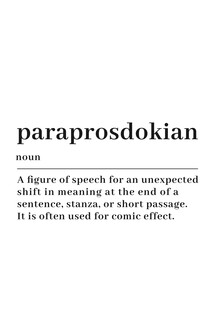 Typo Art, Paraprosdokian (Germany, Europe)