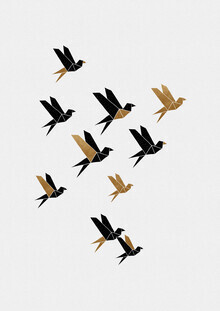 Orara Studio, Origami Birds Collage II (United Kingdom, Europe)