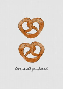 Wall art by Orara Studio: Illustration featuring a warm quote about baking.