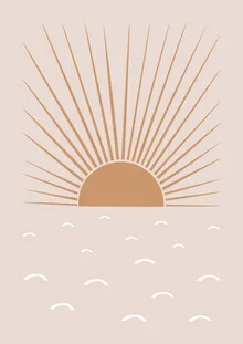 Photo art featuring soft pastel tones capturing the calm mood of a sunrise.