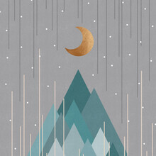 Orara Studio, Moon & Mountains Mint Green (Hong Kong, Asien)