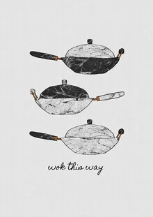 Illustration by Orara Studio: Humorous depiction of a chef with a wok