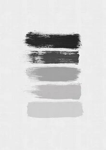 Black and white photo art featuring minimalist stripes in gray, black, and white