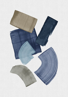 Orara Studio, Blue & Brown Paint Blocks (United Kingdom, Europe)