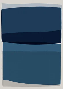 Photo art by Orara Studio: soft, modern shades of blue and navy
