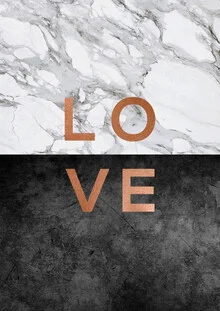 Photo art featuring a romantic quote on a black background with elegant typography.