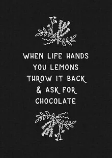 Illustration by Orara Studio: humorous quote about life handing you lemons