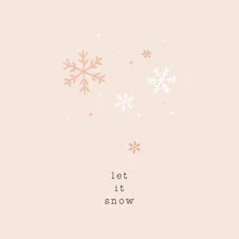 Charming photo art featuring a winter snow landscape with soft colors.