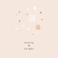 Photo art by Orara Studio: cheerful winter scene with snowflakes and warm colors