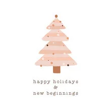 Wall art by Orara Studio: playful Christmas tree illustration with polka dots and stripes.