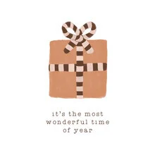 Photo art by Orara Studio: cheerful quote in soft colors for the holiday season