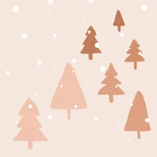Photo art by Orara Studio: soft pastel hues in a snowy winter landscape