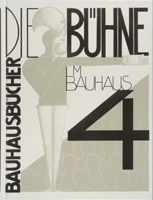 Illustration by Bauhaus Collection: a stage with geometric shapes and clear lines.