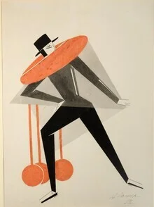 Wandbild von Art Classics: farbenfrohe abstrakte Illustration mit geometrischen Formen
