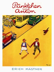 Illustration by Vintage Collection: cheerful cover of a children's book featuring two characters