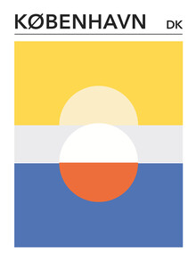 Typo Art, København City Poster (Germany, Europe)