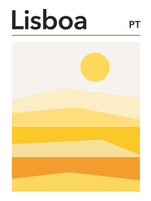 Typo Art, Lisboa City Poster (Germany, Europe)