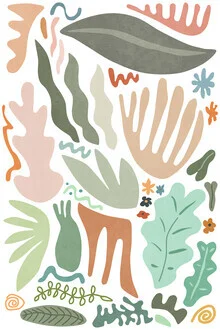 Photo art by Amini 54: colorful plant composition in soft hues