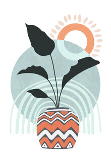 Amini 54, Palm Plant in a Patterned Vase 05 (Hong Kong, Asien)