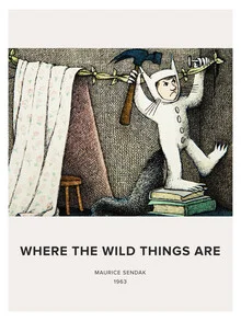 Illustration by Vintage Collection: children’s room with wild things and nostalgic charm