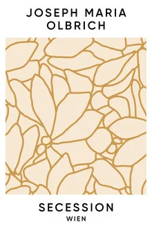 Wandbild von Florent Bodart: stilisierte Darstellung der Secession in Wien