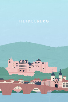 Katinka Reinke, City view of heidelberg (Germany, Europe)