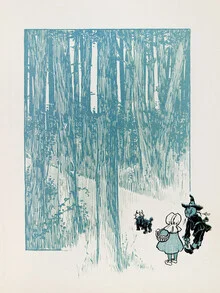 Illustration by William Wallace Denslow: a cowardly character from the Wizard of Oz