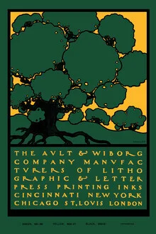 Illustration by Will Bradley: stylized depiction of Ault and Wiborg