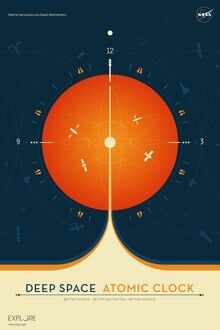 Nasa Visions, Deep Space Atomic Clock Orange (United States, North America)