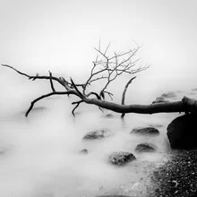 Long exposure photo of Travemünde: calm Baltic Sea landscape with a contemplative mood