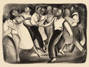Elizabeth Olds: Harlem WPA Street Dance - Fineart photography by Vintage Collection