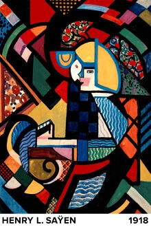 Wall art by Art Classics: a child relaxing in a rocking chair