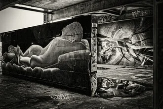 Photo art by Franzel Drepper: graffiti art on Teufelsberg in Berlin