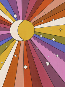 Ania Więcław, The Sun and the Moon - retro abstract (Poland, Europe)