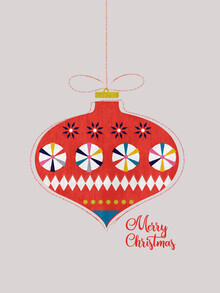 Ania Więcław, Festive red retro bauble (Poland, Europe)