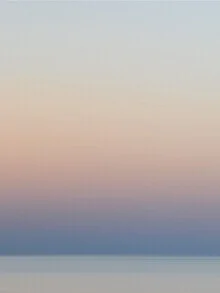 Photo art by Lena Weisbek: soft colors of the sky above calm waters
