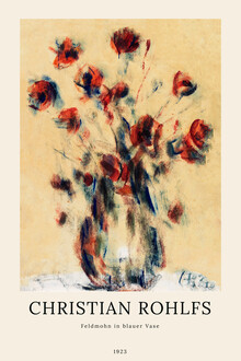 Art Classics, Christian Rohlfs: Feldmohn in blauer Vase (Deutschland, Europa)