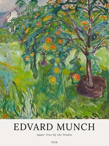 Edvard Munch: Apfelbaum am Studio - fotokunst von Art Classics