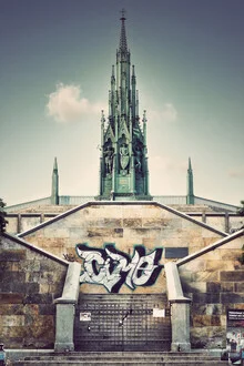 Fotokunst von Michael Belhadi: Blick auf den Viktoriapark in Kreuzberg, Berlin.