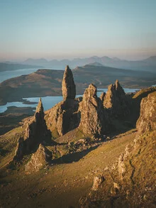Photo art by Philipp Heigel: majestic rock formation in Scotland